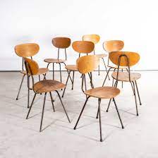 1960 s german café dining chairs brown