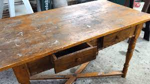 old wood table restoration you