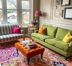 What Color Rug Goes With A Green Couch