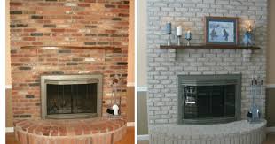 fireplace decorating why paint a brick