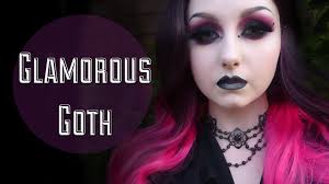 glamorous goth makeup look