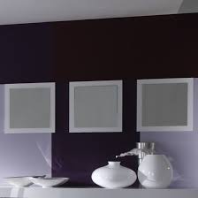 wall mirror square in white gloss