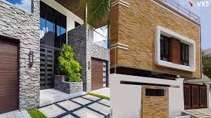 Modern House Front Wall Design Home