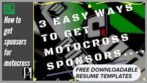 Motocross sponsorship resumes creative images. Motocross Sponsors Sponsor Downloadable Resume Template How To Get