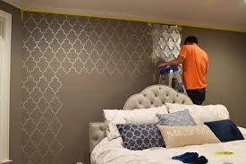bedroom makeover a stenciled touch of