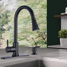 Powerclean technology provides high water pressure spray to clean all the sticky taint from the sink and dishes. Black Stainless Kitchen Faucet Wayfair