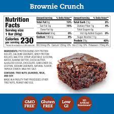 high protein bar brownie crunch 20g
