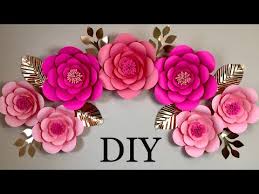 Diy Room Decor Ideas Paper Flower Wall