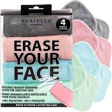 erase your face make up removing cloths
