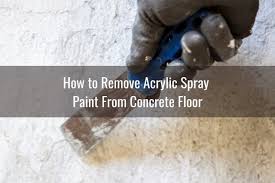how to remove paint from concrete floor