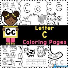 free printable letter c coloring sheet