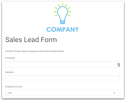 Sales Lead Form Template Keep Data Updated Across Systems Formstack