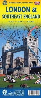 london city south east england travel map