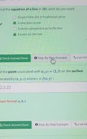 Ind The Equation Of A Line In 3d