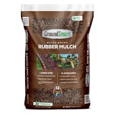 groundsmart mocha brown rubber mulch 0