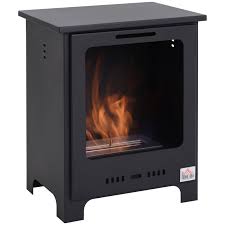 Homcom Freestanding Ethanol Fireplace