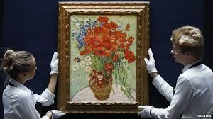 Sunflowers (original title, in french: Van Gogh Floral Still Life Sold For 61 8m 38 7m Bbc News
