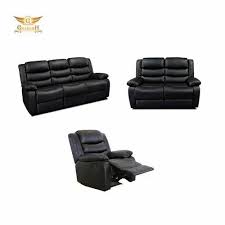 leather manual 3 2 1 recliner sofa set