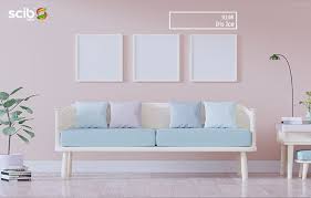 Pastel Living Room Painted In Iris Ice