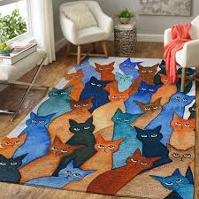 whimsical cats carpet living room rugs