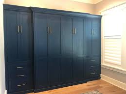 Custom Painted Wall Bed Cabinetry Unit