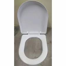 White Plastic Toilet Seat Cover For