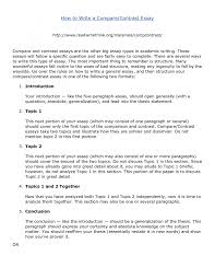 Introduction for a compare and contrast essay
