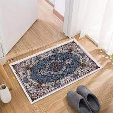 plaid wood floor rug mat
