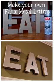 how to make 3d faux metal letters for