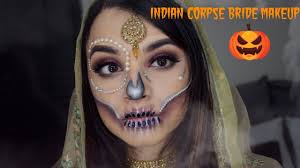 halloween makeup indian corpse bride