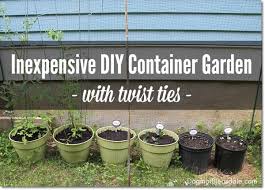 Inexpensive Diy Container Garden With