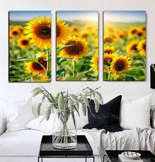 Sunflower Flower Canvas Wall Art