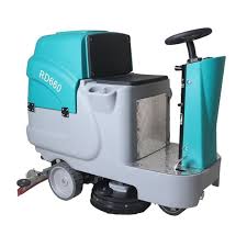 china industrial ride on floor scrubber