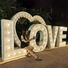 Light Up Letters For Wedding Party