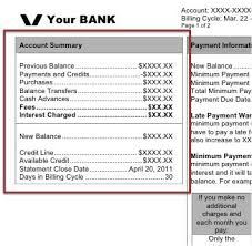 monthly credit card statement walkthrough