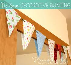 easy no sew fabric banner bunting