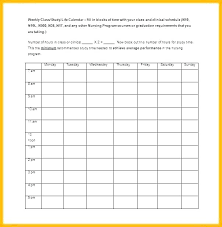 Blank School Schedule Template Free Printable Daily 7