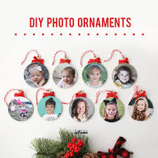 diy photo christmas ornaments easy and
