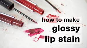 how to make a diy glossy lip stain