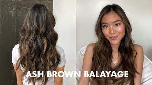dark to ash brown bage asian hair