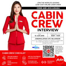 We are looking for intern to replace vacancy available in quality control department. Airasia Cabin Crew Walk In Interview Shah Alam June 2019 Better Aviation