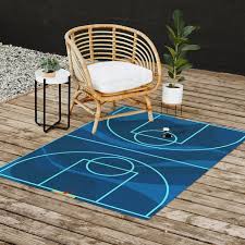street basketball court outdoor rug