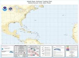 Oceangrafix Hurricane Tracking Chart Full Atlantic