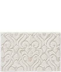 lombardi textured damask bath rug