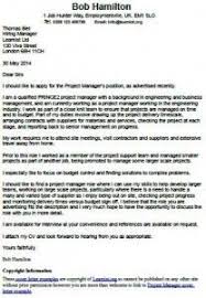Project Manager cover letter example project manager cover letter    