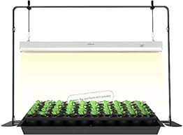 If you want to make it a cart that you can move, you can easily add on wheels. Amazon Com Igrowtek 2 Feet Led Grow Light Stand For Seedling Plant Growing Light For Seed Starting With Natural White Light Full Spectrum Led Grow Light Height Ajustable Iron Frame With On Off Switch Home Improvement