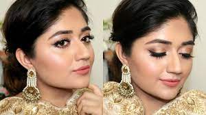 indian festive makeup tutorial golden
