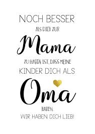 Spruch Poster Zum Muttertag Für Mama Und Oma Poster As A Mothers