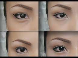 changing eye shapes with an eyeliner