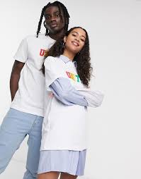 Logo design inspiration gallery and showcase featuring professional logo designers. Asos Design X Glaad Unisex T Shirt With Unity Logo In White Asos